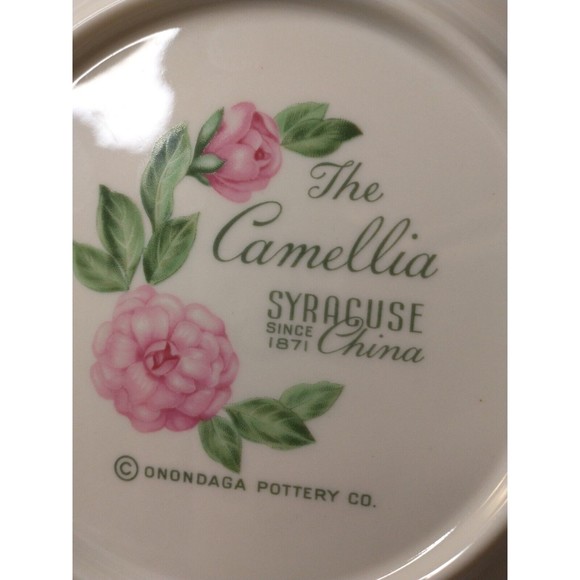 The Camillia 8" Square Plate Syracuse China Onondaga Pottery - Picture 7 of 9